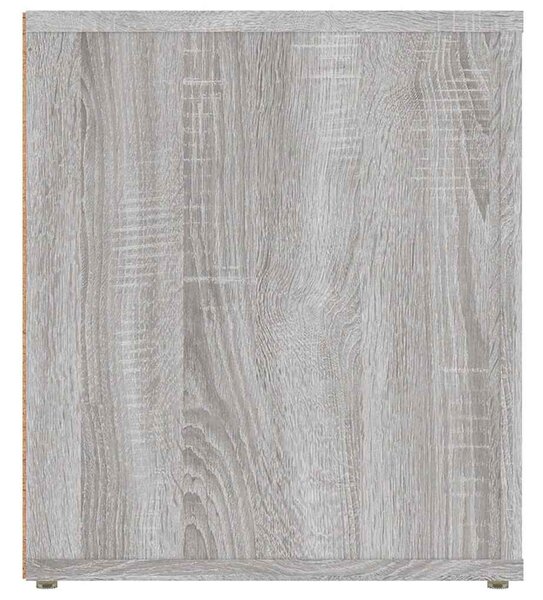 Szürke sonoma színű szerelt fa TV-szekrény 100 x 35 x 40 cm