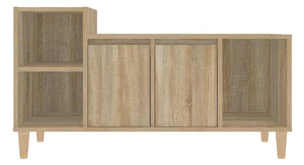 Sonoma tölgyszínű szerelt fa TV-szekrény 100x35x55 cm