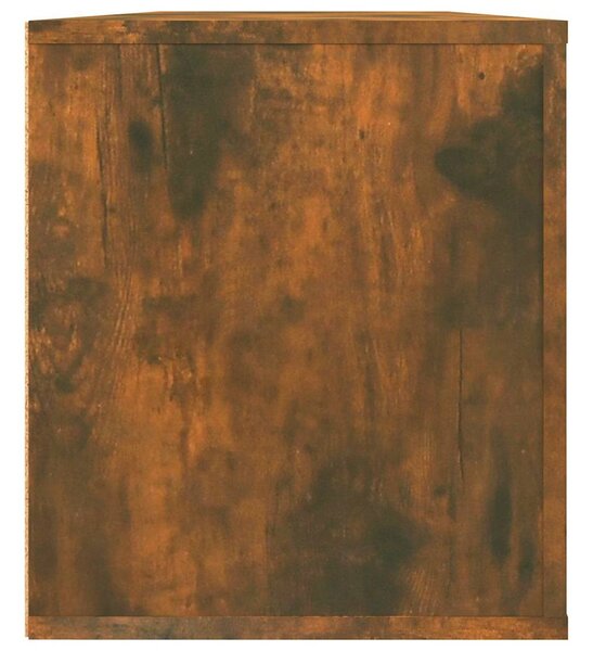 Füstös tölgy színű szerelt fa TV-szekrény 100 x 35 x 40 cm