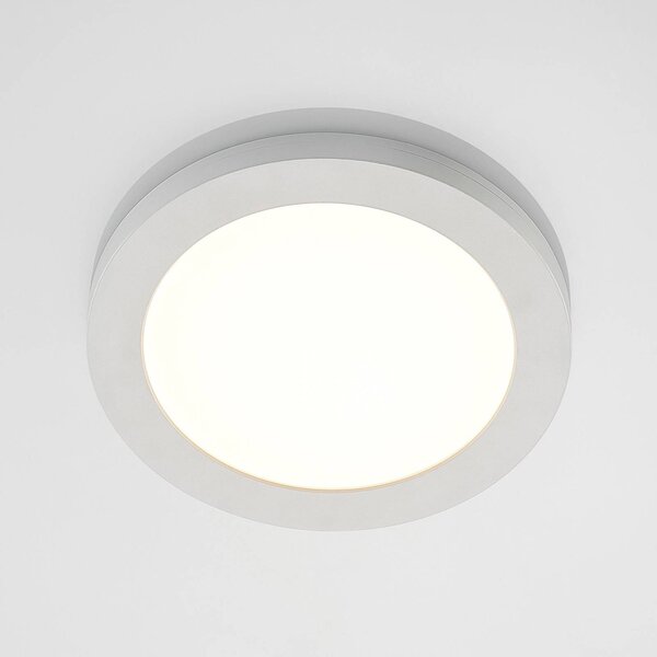 PRIOS Prios LED mennyezeti lámpa Aureka, 3 darabos szett, érzékelő, Ø 23 cm, fehér, Fehér / opál, Nappali / Étkező, Alumínium, Modern