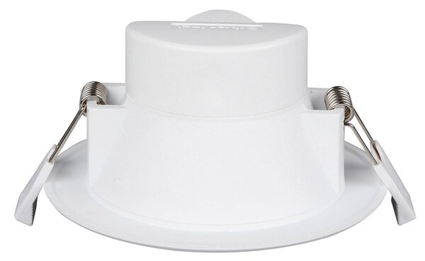 PRIOS Prios LED-es süllyesztett lámpa Rida, 3 darabos szett, fehér, 15 cm, CCT, IP44, dimmelhető, Fehér / opál, Fürdőszoba, Alumínium, Modern