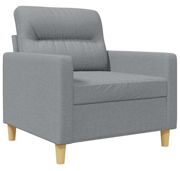 Világosszürke szövet kanapéfotel 60 cm