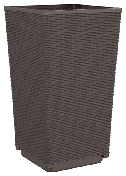 VidaXL Kerti Ültetőláda - 4 db - Barna - 32,5x32,5x57 cm