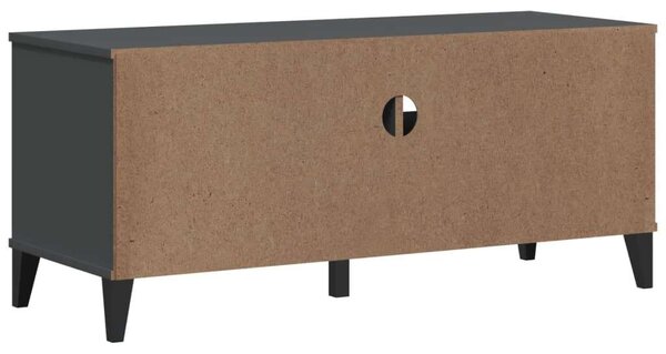VidaXL VIKEN TV Szekrény - Tömör Fenyőfa - Antracit Szürke - 106cm