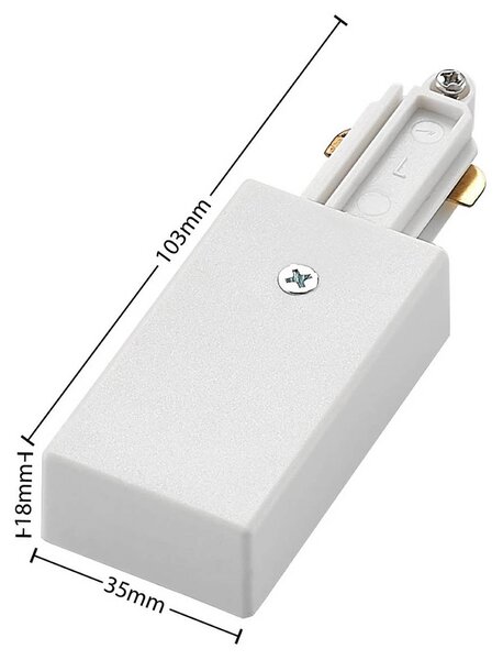 Lindby 1 fázisú sínrendszer Linaro, GU10, 14 izzó, fehér, dimmelhető, Fehér / opál, Nappali / Étkező, fém, Modern