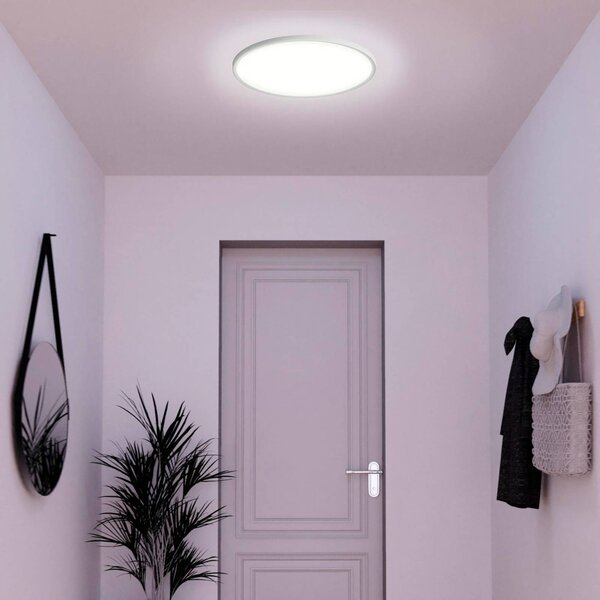 Tint Müller Licht Smart LED mennyezeti világítás Amela, Ø 50 cm, dimmelhető, Fehér / opál, Nappali / Étkező, Műanyag