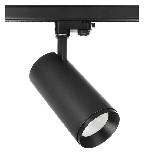 Deko-Light LED sín spotlámpa Lucea 3 fázisú 30 W fekete, dimmelhető, Fekete, Folyosó, Alumínium, Modern
