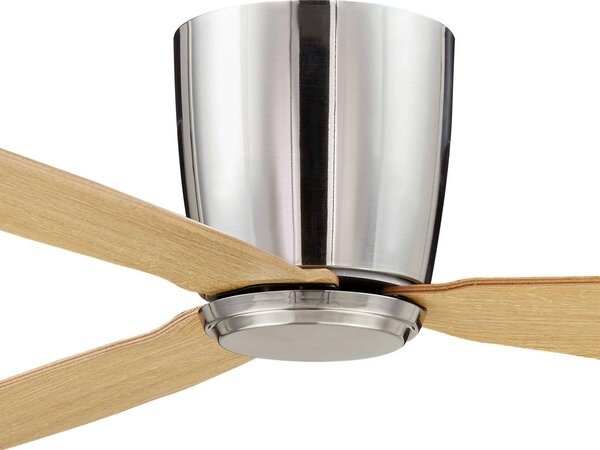 Beacon Lighting mennyezeti ventilátor Airfusion Radar teak Ø 132 cm csendes, Világos fa, Nappali / Étkező, Fa, Modern