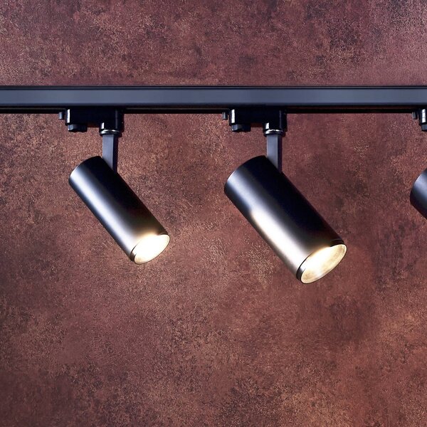 Deko-Light LED sín spotlámpa Lucea 3 fázisú 30 W fekete, dimmelhető, Fekete, Folyosó, Alumínium, Modern