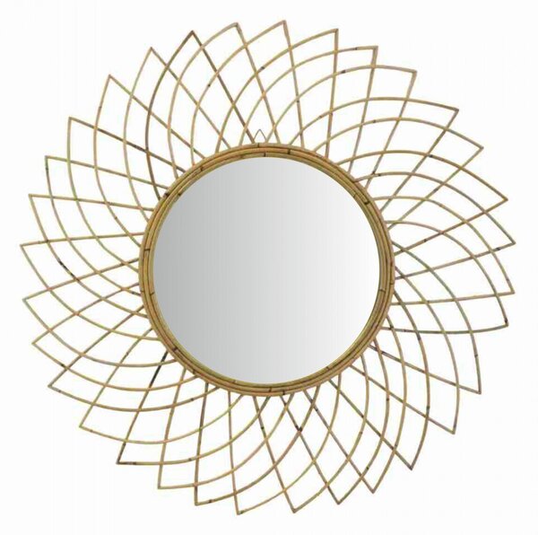 Rattan Napvirág Tükör - 90 cm