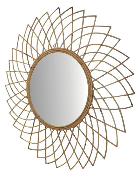 Rattan Napvirág Tükör - 90 cm