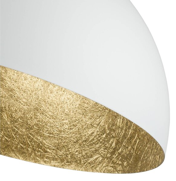 SIGMA Sfera mennyezeti világítás, Ø 50 cm, fehér/arany, dimmelhető, Sárgaréz / arany, Nappali / Étkező, fém, Modern