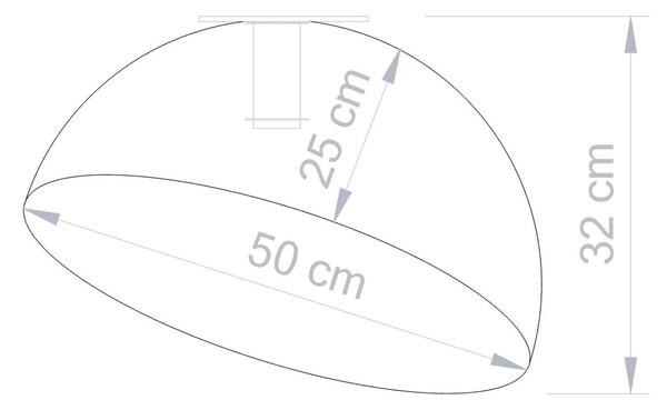SIGMA Sfera mennyezeti világítás, Ø 50 cm, fehér/arany, dimmelhető, Sárgaréz / arany, Nappali / Étkező, fém, Modern