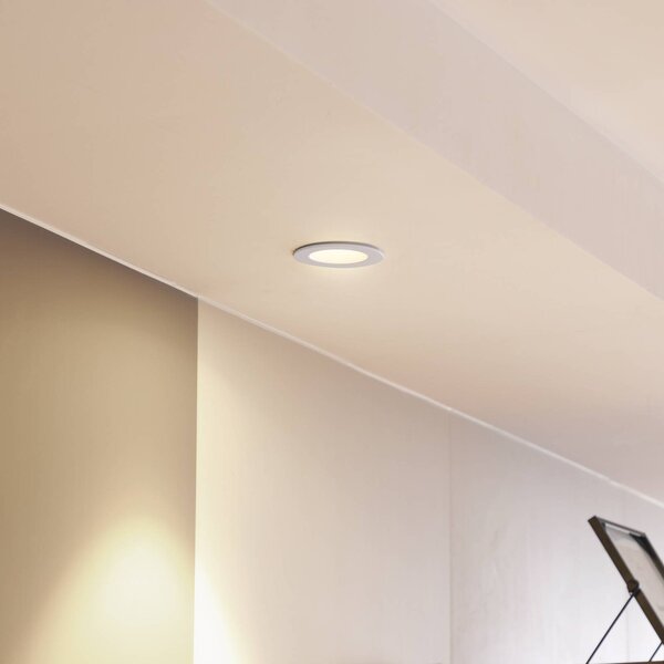 Arcchio LED-es Aryx downlight, fehér, 2,700K, dimmelhető, Fehér / opál, Nappali / Étkező, Alumínium, Modern