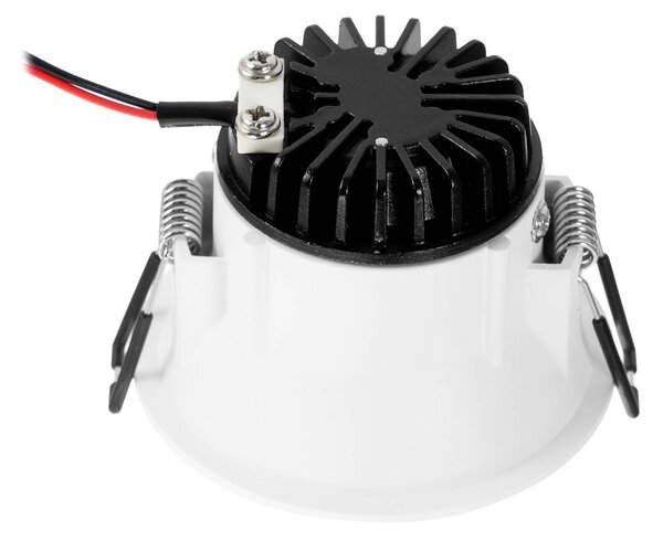 Arcchio LED downlight Niria fehér, 3,000K, dimmelhető, Fehér / opál, Nappali / Étkező, Alumínium, Modern