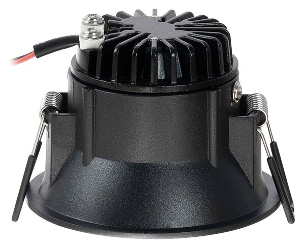 Arcchio LED-es Niria downlight, fekete, 3,000K, dimmelhető, Fekete, Nappali / Étkező, Alumínium, Modern