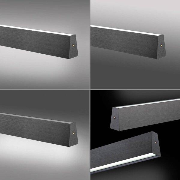 PURE LED függő világítás E-Motion, platina, CCT, dimmelhető, Alu / szürke / cink, Nappali / Étkező, Alumínium, Modern