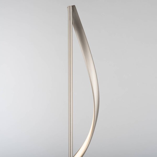 Q-Smart-Home Paul Neuhaus Q-Swing LED álló világítás, acél, dimmelhető, Alu / szürke / cink, Nappali / Étkező, Alumínium, Modern