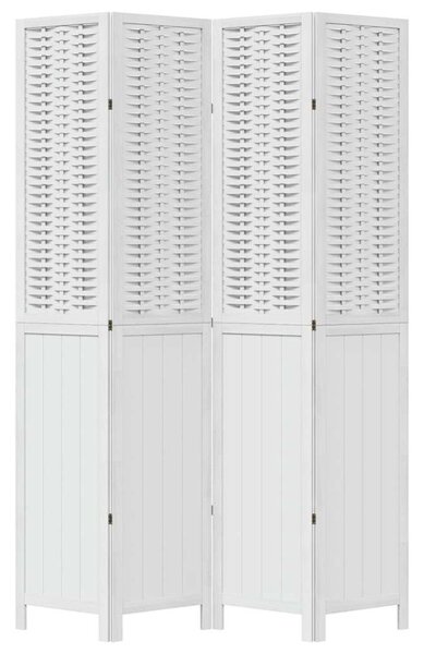 VidaXL 4 Paneles Térelválasztó - Fehér - 140x220 cm