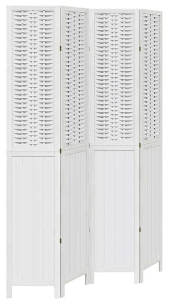VidaXL 4 Paneles Térelválasztó - Fehér - 140x220 cm