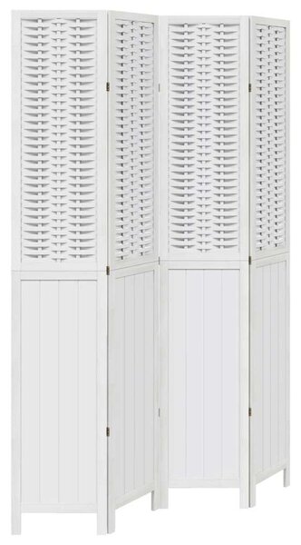 VidaXL 4 Paneles Térelválasztó - Fehér - 140x220 cm