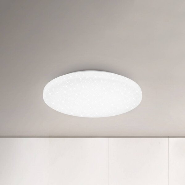 Briloner LED mennyezeti lámpa Case IP44 csillagos égbolt 840 Ø 40cm, Fehér / opál, Fürdőszoba, Műanyag, Modern