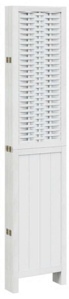 VidaXL 6 Paneles Fehér Bambusz és Fa Térelválasztó - 210x180cm