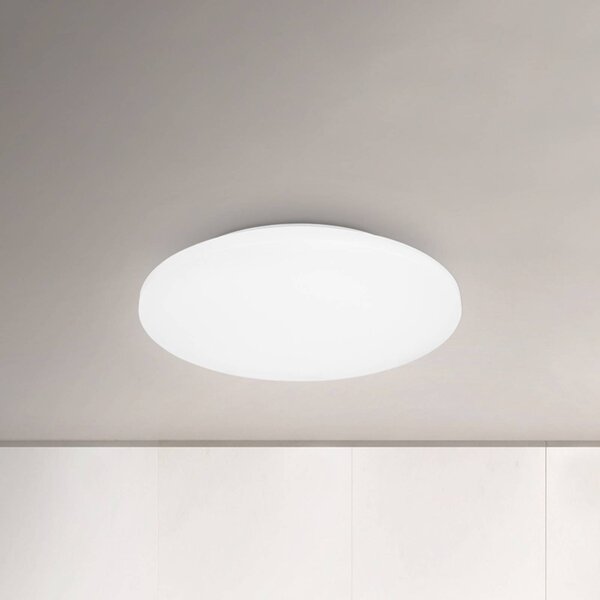 Briloner LED mennyezeti lámpa tok a fürdőszobába IP44 3,000K Ø 40cm, Fehér / opál, Fürdőszoba, Műanyag, Modern
