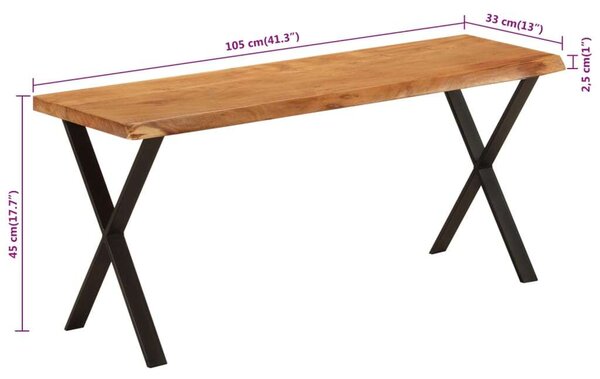 VidaXL Akácfa Pad - 105 cm