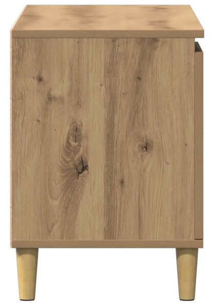 Kézműves tölgy színű szerelt fa TV-szekrény 102x35x50 cm