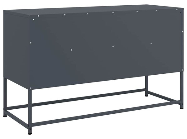 Antracitszürke acél TV-szekrény 100,5x39x60,5 cm