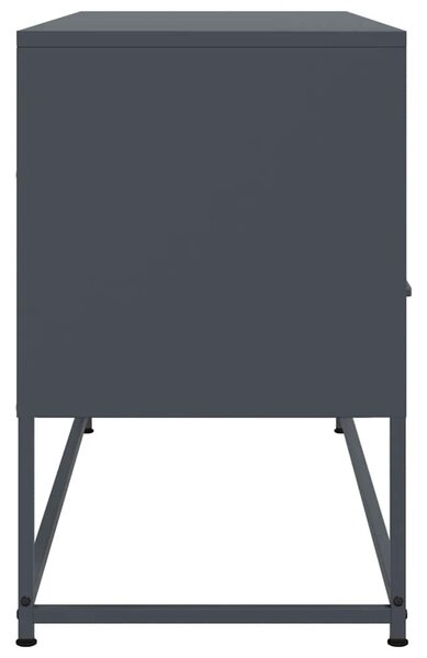 Antracitszürke acél TV-szekrény 100,5x39x60,5 cm