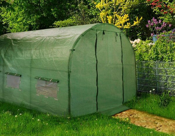GardenLine Kerti Fóliasátor - Zöld - 3x2x2m
