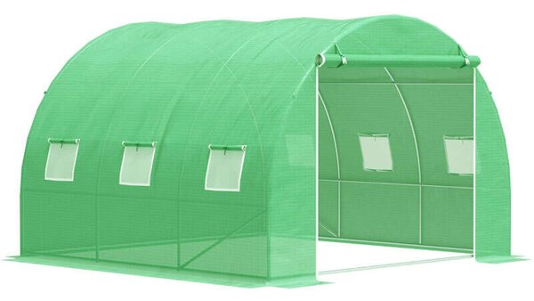 GardenLine Kerti Fóliasátor - Zöld - 3x2x2m