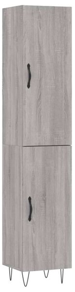 VidaXL szürke sonoma szerelt fa magasszekrény 34,5 x 34 x 180 cm