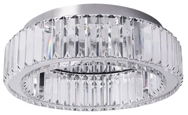 Toolight Toollight, kristály mennyezeti lámpa 40cm, 24W, 4000K, 1120lm, APP1742-C, króm, OSW-09306