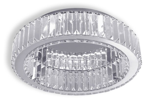 Toolight Toollight, kristály mennyezeti lámpa 40cm, 24W, 4000K, 1120lm, APP1742-C, króm, OSW-09306