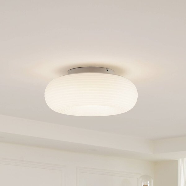 Lucande Smart LED mennyezeti lámpa Bolti, fehér, RGBW, CCT, Tuya, dimmelhető, Fehér / opál, Nappali / Étkező, Műanyag, Modern