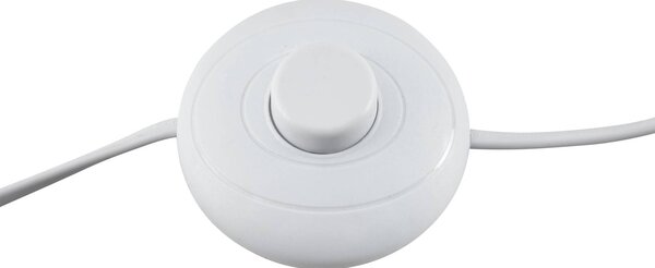Lucande Ellorin állólámpa, fehér, fa, Ø 47,5 cm, E27, Világos fa, Nappali / Étkező, Fa, Skandináv
