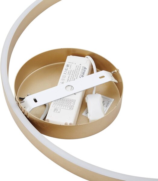 Lucande Smart LED mennyezeti lámpa Moise, arany, CCT, Tuya, dimmelhető, Sárgaréz / arany, Nappali / Étkező, Alumínium, Modern