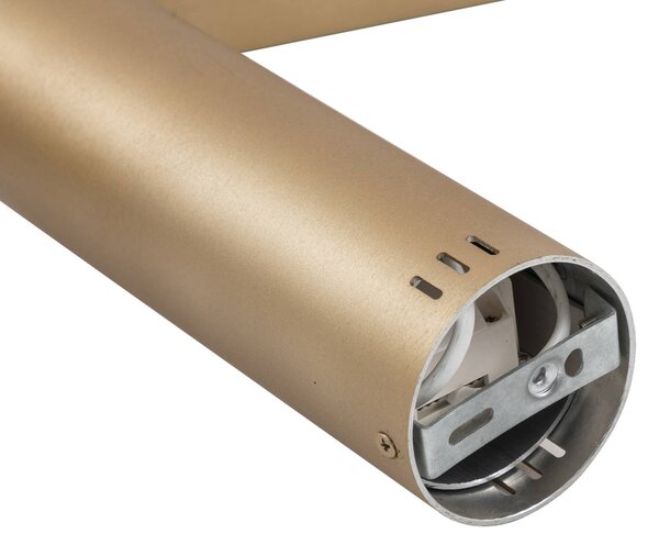 Lucande Smart LED függőlámpa Melinay, arany, CCT, Tuya, dimmelhető, Sárgaréz / arany, Nappali / Étkező, Alumínium, Modern