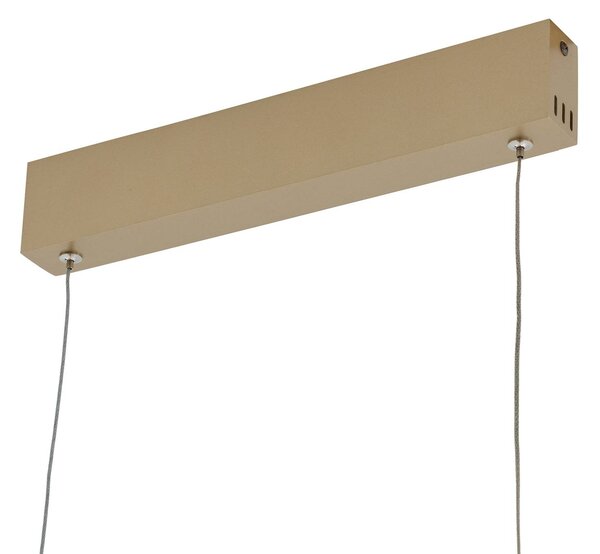 Lucande Smart LED függőlámpa Mylosh, arany, CCT, Tuya, dimmelhető, Sárgaréz / arany, Nappali / Étkező, Alumínium, Modern