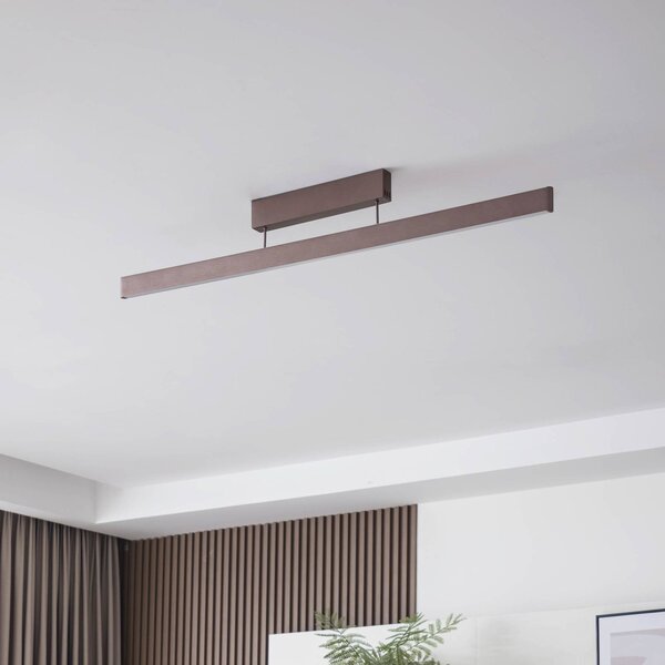 Lucande Smart LED mennyezeti lámpa Mylosh, kávé, CCT, Tuya, dimmelhető, Barna / rozsda, Nappali / Étkező, Alumínium, Modern