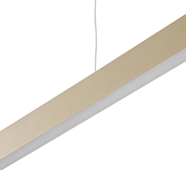 Lucande Smart LED függőlámpa Mylosh, arany, CCT, Tuya, dimmelhető, Sárgaréz / arany, Nappali / Étkező, Alumínium, Modern