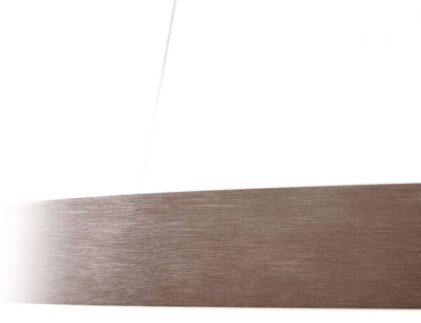 Lucande Smart LED függőlámpa Yonam, kávé, 1-fényű, Tuya, dimmelhető, Barna / rozsda, Nappali / Étkező, Alumínium, Modern