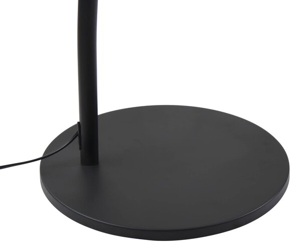 Lucande LED ívlámpa Boga, fekete, fém, dimmelhető, dimmelhető, Fekete, Nappali / Étkező, fém, Modern