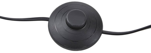 Lucande LED állólámpa Madu, fekete, fém, 160 cm, fényerőszabályzóval,, dimmelhető, Fekete, Nappali / Étkező, fém, Modern