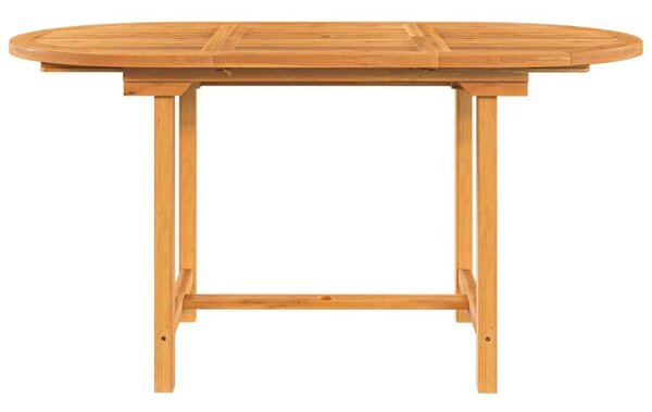 VidaXL kihúzható tömör tíkfa kerti asztal 110-160 x 80 x 75 cm
