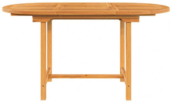 VidaXL kihúzható tömör tíkfa kerti asztal 110-160 x 80 x 75 cm