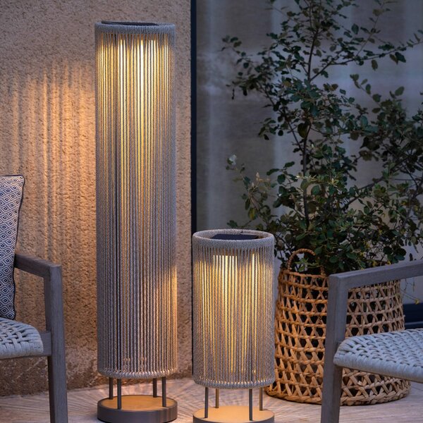 Les Jardins LED napelemes földi világítás Rop&Strip magasság 120cm, 3000 K, 500 lm, dimmelhető, Barna / rozsda, Alumínium, Modern